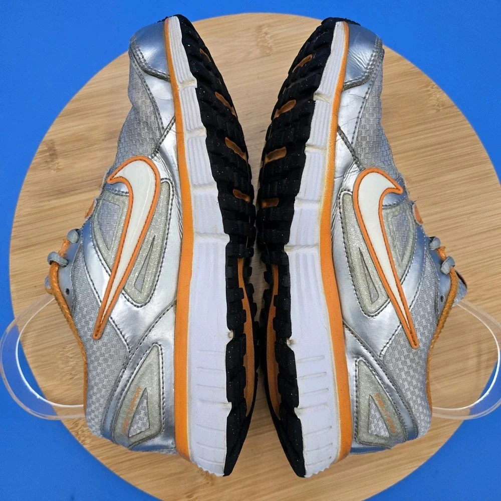 Nike Dual‎ Fusion ST Women's 407847-002 Orange/Silver Running Shoes Size 6.5